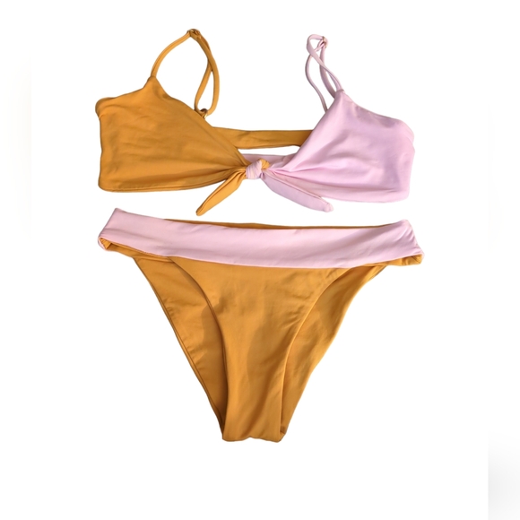 N/A Other - Bikini size S color Pink/yellow mustard